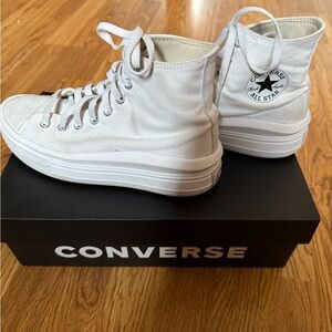 Converse White High-Top Sneakers